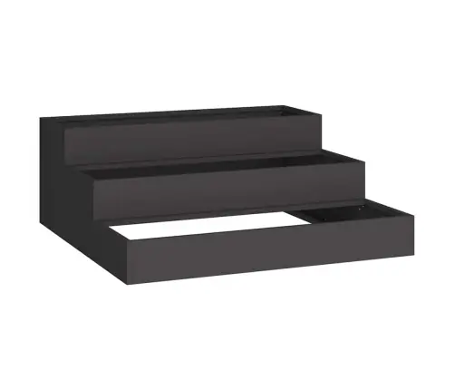 Aia Istutuspot Must 90 X 90 X 35 Cm Külmvalmistatud Teras