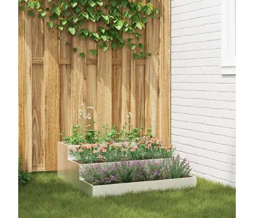 Aia Istutuspot Hõbedane 90 X 90 X 35 Cm Roostevaba Teras