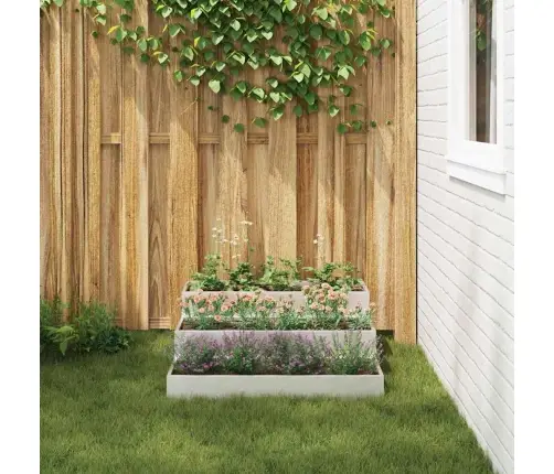 Aia Istutuspot Hõbedane 90 X 90 X 35 Cm Roostevaba Teras