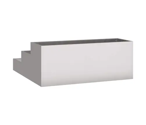 Aia Istutuspot Hõbedane 90 X 90 X 35 Cm Roostevaba Teras