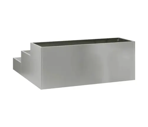 Sodo Vazonas Sidabro 90 X 90 X 35 Cm Galvanizuotas Plienas