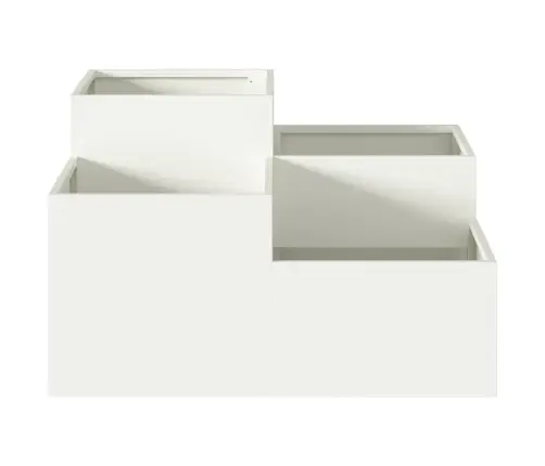 Dārza Stādītājs 80X80X48 Cm Balts Tērauds Vidaxl