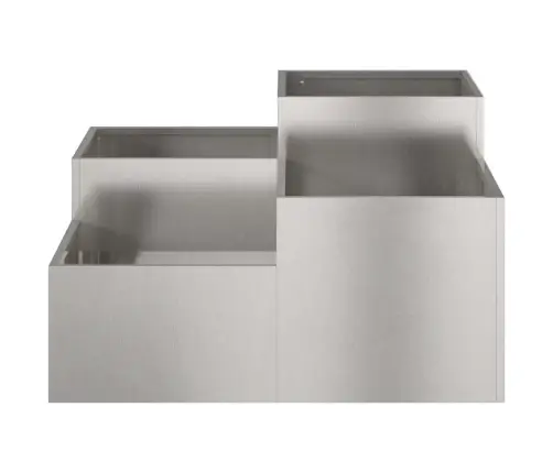 Dārza Stādītājs 80X80X48 Cm Nerūsējošais Tērauds Vidaxl