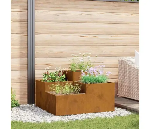 Dārza Stādītājs 100X100X48 Cm Laika Izturīgs Tērauds Vidaxl