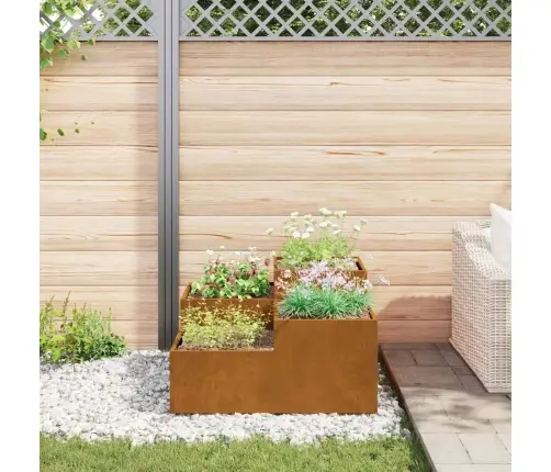 Dārza Stādītājs 100X100X48 Cm Laika Izturīgs Tērauds Vidaxl