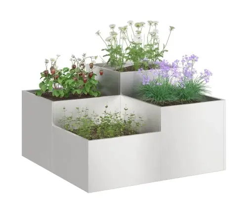 Dārza Stādītājs 100X100X48 Cm Nerūsējošais Tērauds Vidaxl