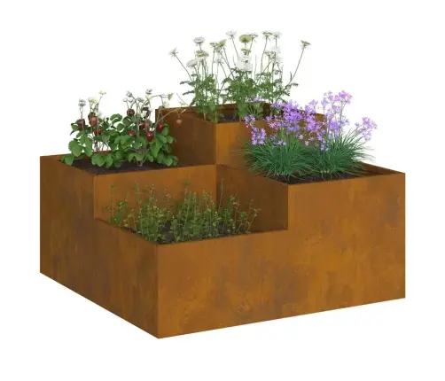 Dārza Stādītājs 100X100X48 Cm Laika Izturīgs Tērauds Vidaxl