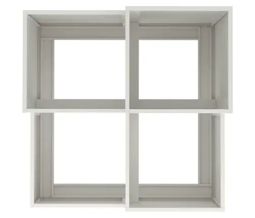 Dārza Stādītājs 80X80X60 Cm Balts Tērauds Vidaxl