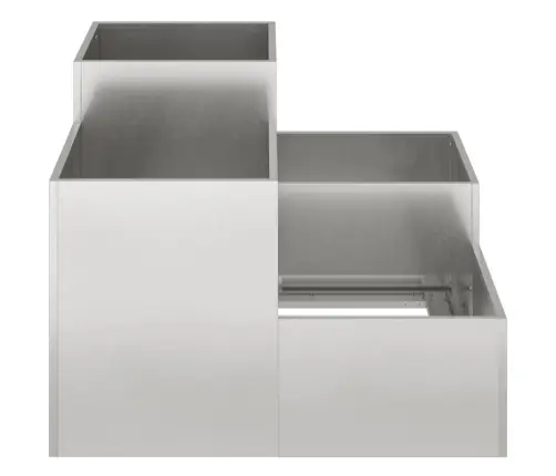 Dārza Stādītājs 80X80X60 Cm Nerūsējošais Tērauds Vidaxl