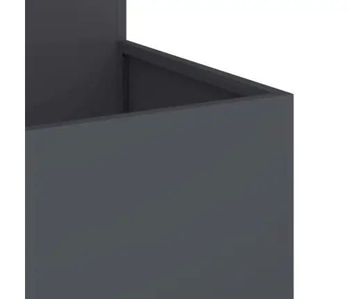Dārza Stādītājs Antracīts 100 X 100 X 60 Cm Tērauds Vidaxl