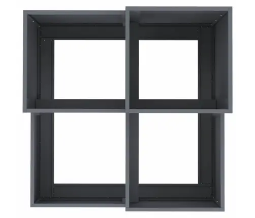 Dārza Stādītājs Antracīts 100 X 100 X 60 Cm Tērauds Vidaxl