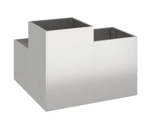 Dārza Stādītājs 100X100X60 Cm Nerūsējošais Tērauds Vidaxl