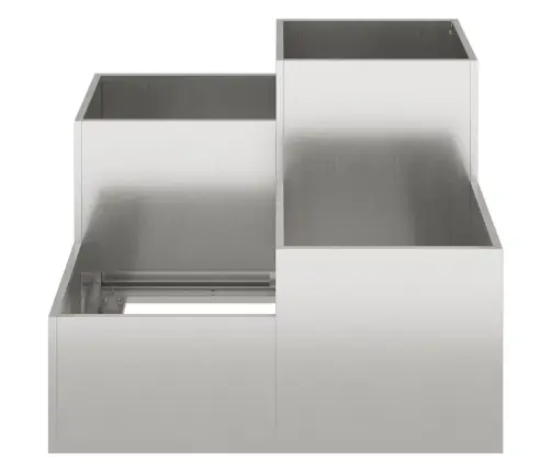 Dārza Stādītājs 100X100X60 Cm Nerūsējošais Tērauds Vidaxl