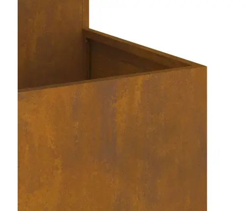 Dārza Stādītājs Rūsa 80 X 80 X 60 Cm Novecināts Tērauds Vidaxl