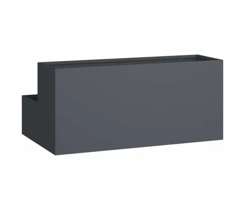 Dārza Stādītājs 2 Līmeņi 100 X 60 X 45 Cm Antracīts Plastmasa Vidaxl