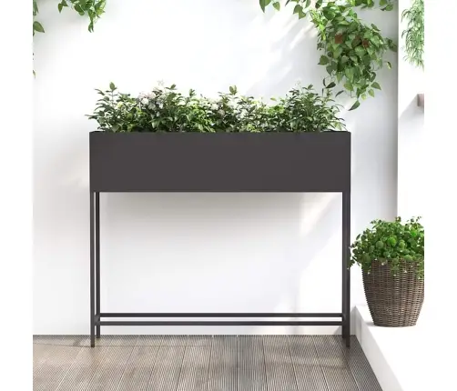 Tõstetud Aiataimelava Must 100 X 26 X 82 Cm Teras
