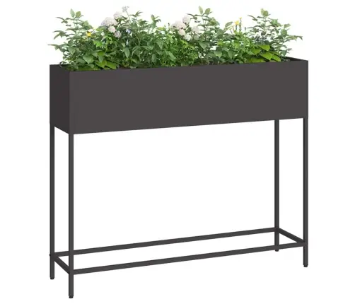 Tõstetud Aiataimelava Must 100 X 26 X 82 Cm Teras