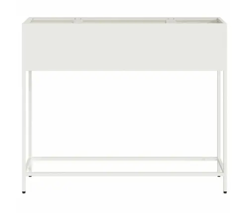 Pacelts Dārza Stādītājs Balts 100 X 26 X 82 Cm Tērauds Vidaxl