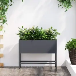 Pacelts Dārza Stādītājs Antracīts 60 X 26 X 45 Cm Tērauds Vidaxl Pacelts Dārza Stādītājs Antracīts 60 X 26 X 45 Cm Tērauds Vidaxl