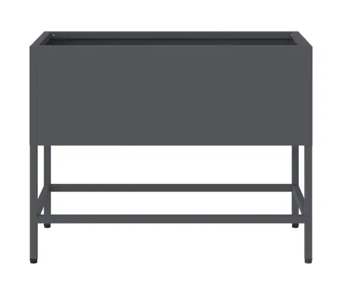 Pacelts Dārza Stādītājs Antracīts 60 X 26 X 45 Cm Tērauds Vidaxl