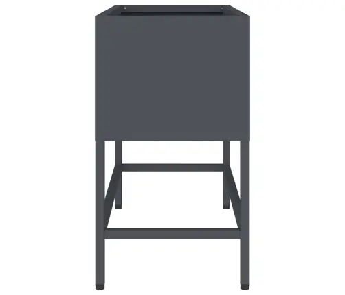 Pacelts Dārza Stādītājs Antracīts 60 X 26 X 45 Cm Tērauds Vidaxl
