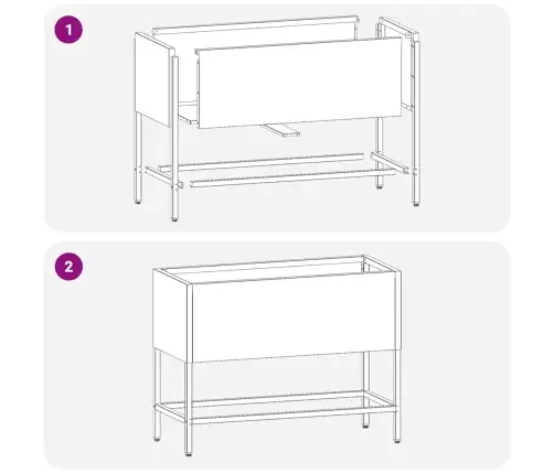 Pacelts Dārza Stādītājs Rūsa 60 X 26 X 45 Cm Novecināts Tērauds Vidaxl