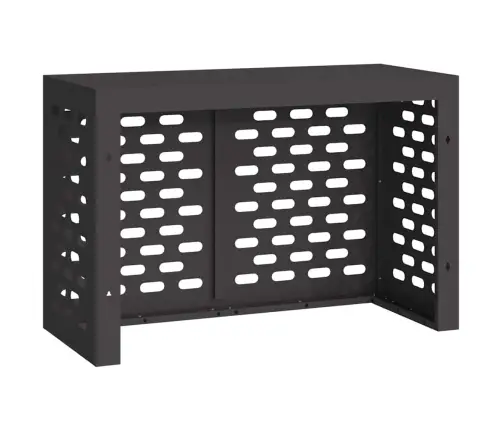 Gaisa Kondicioniera Pārsegs Melna 90 X 40 X 60 Cm Tērauds Vidaxl