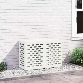 Gaisa Kondicioniera Pārsegs Balts 90 X 40 X 60 Cm Tērauds Vidaxl