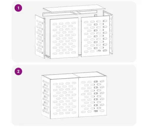Gaisa Kondicioniera Pārsegs Rūsa 90 X 40 X 60 Cm Vidaxl
