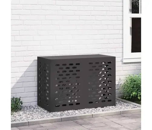 Gaisa Kondicioniera Pārsegs Melna 100 X 50 X 70 Cm Tērauds Vidaxl