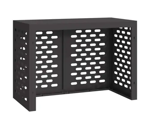 Gaisa Kondicioniera Pārsegs Melna 100 X 50 X 70 Cm Tērauds Vidaxl