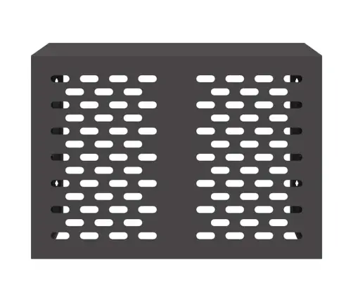 Gaisa Kondicioniera Pārsegs Melna 100 X 50 X 70 Cm Tērauds Vidaxl