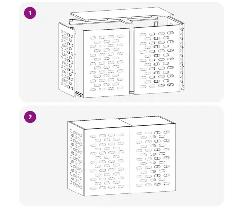 Gaisa Kondicioniera Pārsegs Balts 100 X 50 X 70 Cm Tērauds Vidaxl