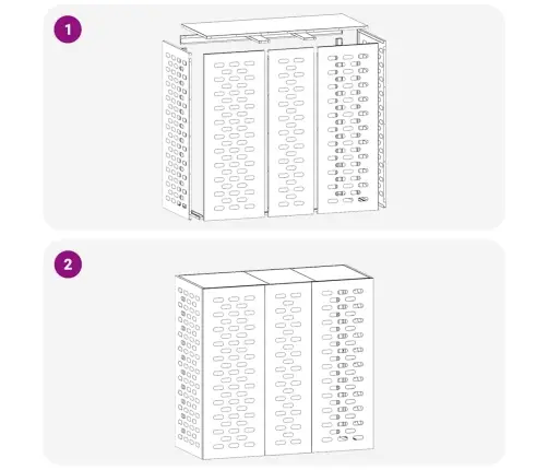 Gaisa Kondicioniera Pārsegs Antracīts 110 X 50 X 105 Cm Tērauds Vidaxl