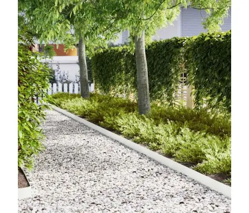 Zāliena Apmales 50 Gab. Balts 100X0.5X15 Cm Plastmasas Vidaxl