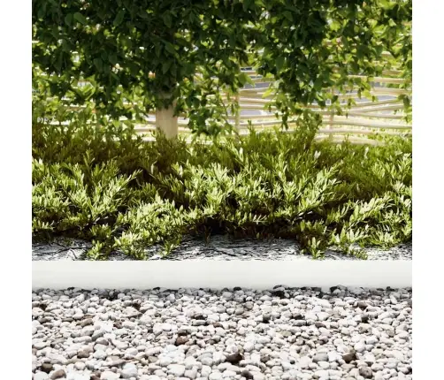 Zāliena Apmales 50 Gab. Balts 100X0.5X15 Cm Plastmasas Vidaxl