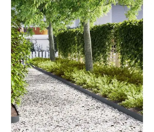 Zāles Malas 20 Gabali Antracīts 100X0,5X15 Cm Plastmasa Vidaxl