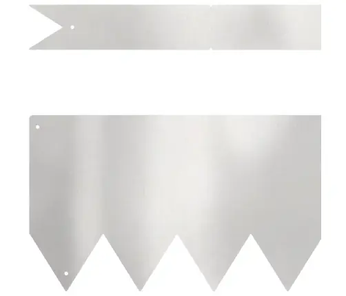 Zāliena Apmalē 10 Gab. 100X0.5X15 Cm Nerūsējošais Tērauds Vidaxl