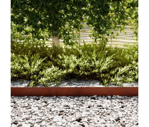 Zāliena Apmales 10 Pcs Brūna 100 X 0.5 X 15 Cm Vidaxl