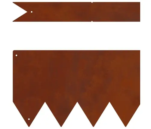 Zāliena Apmales 50 Pcs Brūna 100 X 0.5 X 15 Cm Vidaxl