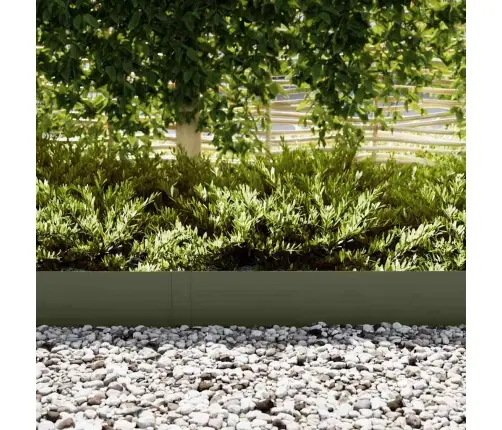 Zāliena Malumi 20 Gab. Olīvu Zaļš 100X0.5X20 Cm Plastmasa Vidaxl