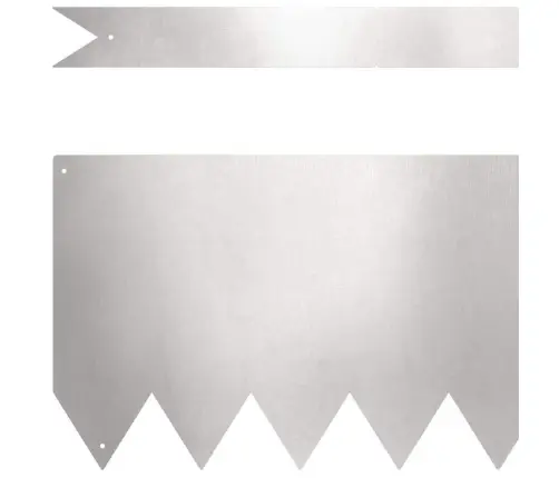 Vejo Kraštas 20 Pcs Sidabro 100 X 0.05 X 20 Cm