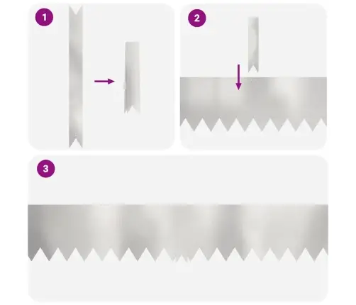 Vejo Kraštas 20 Pcs Sidabro 100 X 0.05 X 20 Cm