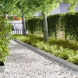 Vejo Kraštas 20 Pcs Sidabro 100 X 0.05 X 20 Cm Cinkuota Plienas