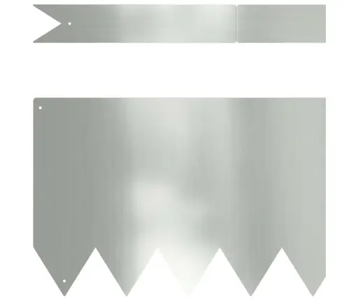 Zāliena Apmales 30 Gab 100X0.5X20 Cm Galvanizēts Tērauds Vidaxl