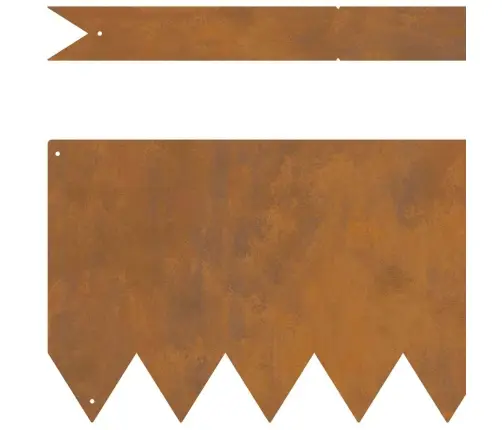 Zāliena Apmales 30 Pcs Brūna 100 X 0.5 X 20 Cm Vidaxl