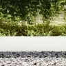 Zāliena Apmales 10 Gab. Balts 100X0.5X30 Cm Plastmasa Vidaxl