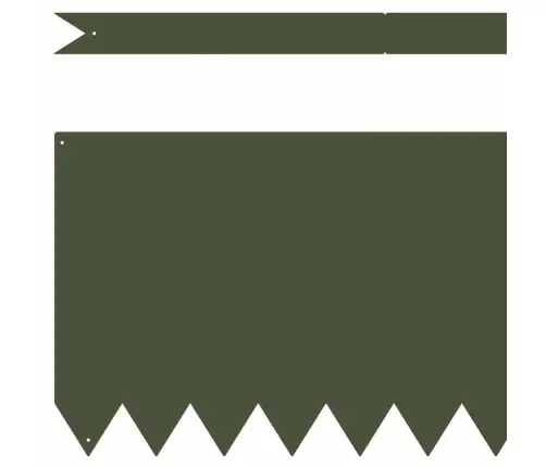 Zālāju Apmales 10 Gab. Olīvu Zaļā 100X0,5X30 Cm Tērauds Vidaxl