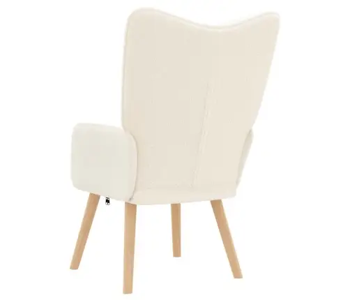 Relaksējošs Krēsls Krēmkrāsa 62 X 67 X 95.5 Cm Audums Vidaxl