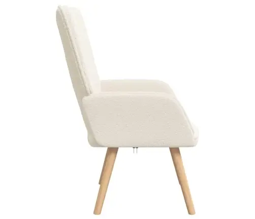 Relaksējošs Krēsls Krēmkrāsa 62 X 67 X 95.5 Cm Audums Vidaxl